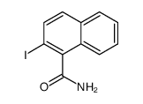 2-iodonaphthalene-1-carboxamide结构式