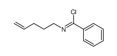 N-(pent-4-en-1-yl)benzimidoyl chloride结构式