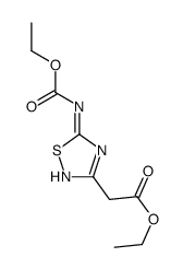 2-(5-((乙氧基羰基)氨基)-1,2,4-噻二唑-3-基)乙酸乙酯结构式