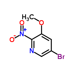 5-溴-3-甲氧基-2-硝基吡啶结构式