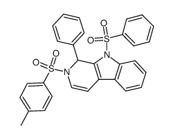 1-Phenyl-2-(p-toluenesulfonyl)-1,2-dihydro-β-carboline Structure