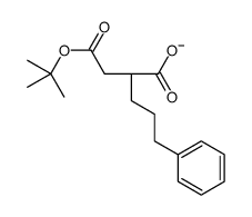 (2R)-2-[2-[(2-methylpropan-2-yl)oxy]-2-oxoethyl]-5-phenylpentanoate Structure