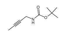 Carbamic acid, 2-butynyl-, 1,1-dimethylethyl ester (9CI) Structure