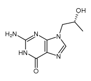 (R)-9-(2-hydroxypropyl)guanine结构式