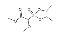diethyl(methoxy[methoxycarbonyl]methyl)phosphonate Structure