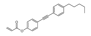 [4-[2-(4-pentylphenyl)ethynyl]phenyl] prop-2-enoate结构式
