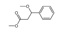 methyl β-phenyl-β-methoxy-propionate结构式