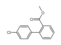 2-methoxycarbonyl-4'-chloro-1,1'-biphenyl结构式