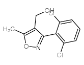 3-(2,6-二氯苯基)-5-甲基-4-异恶唑甲醇结构式