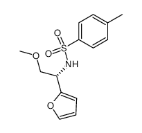 (S)-1-(2-Furyl)-2-methoxy-N-tosylethylamine结构式