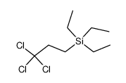 3,3,3-trichloropropyltriethylsilane结构式
