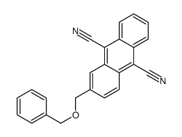 2-(phenylmethoxymethyl)anthracene-9,10-dicarbonitrile结构式