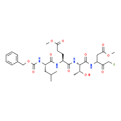 Z-Leu-Glu(OMe)-Thr-DL-Asp(OMe)-fluoromethylketone结构式