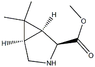 (1S,2S,5R)-6,6-二甲基-3-氮杂双环[3.1.0]己烷-2-羧酸甲酯结构式