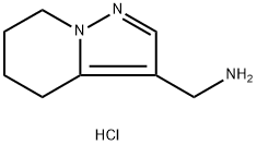 (4,5,6,7-四氢吡唑并[1,5-A]吡啶-3-基)甲胺盐酸盐结构式