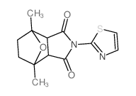 4,7-Epoxy-1H-isoindole-1,3(2H)-dione,hexahydro-4,7-dimethyl-2-(2-thiazolyl)-结构式