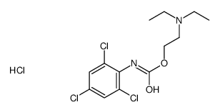 diethyl-[2-[(2,4,6-trichlorophenyl)carbamoyloxy]ethyl]azanium,chloride结构式