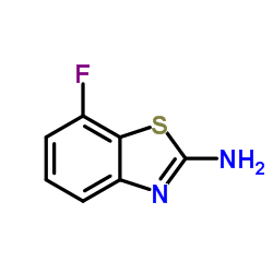 2-氨基-7-氟苯并噻唑结构式