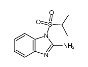 1-(propane-2-sulfonyl)-1H-benzimidazole-2-ylamine结构式