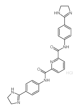 2,6-Pyridinedicarboxamide,N2,N6-bis[4-(4,5-dihydro-1H-imidazol-2-yl)phenyl]-, hydrochloride (1:2) picture
