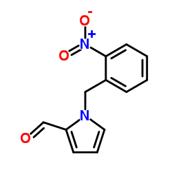 1-(2-硝基苄基)吡咯-2-甲醛结构式