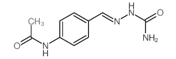 Hydrazinecarboxamide,2-[[4-(acetylamino)phenyl]methylene]-结构式