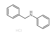Benzenemethanamine,N-phenyl-, hydrochloride (1:1)结构式