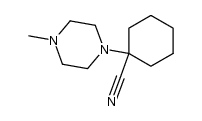 1-(1-cyano-cyclohexyl)-4-methyl-piperazine Structure
