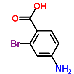 2-溴-4-氨基苯甲酸结构式