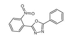 2-(2-nitrophenyl)-5-phenyl-1,3,4-oxadiazole Structure