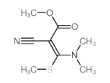 2-Propenoic acid,2-cyano-3-(dimethylamino)-3-(methylthio)-, methyl ester结构式