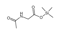 N-Acetylglycine trimethylsilyl ester结构式