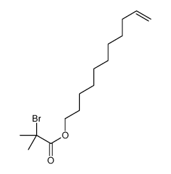 2-溴代异丁酸-10-十一碳烯基酯结构式