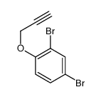 2,4-dibromo-1-prop-2-ynoxybenzene结构式