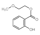 Benzoic acid,2-hydroxy-, 2-methoxyethyl ester structure