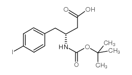BOC-(R)-3-氨基-4-(4-碘苯基)-丁酸结构式