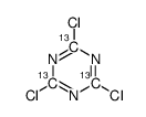 三聚氯氰-13C3结构式