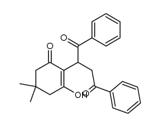 2-(4,4-dimethyl-2,6-dioxocyclohexyl)-1,4-diphenylbutane-1,4-dione Structure