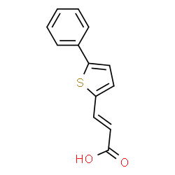 3-(5-苯基噻吩-2-基)丙烯酸结构式
