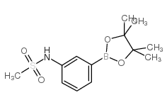 3-甲烷磺酰氨基苯基硼酸频哪醇酯结构式
