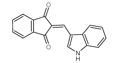 1H-Indene-1,3(2H)-dione,2-(1H-indol-3-ylmethylene)-结构式