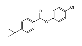 4-chlorophenyl 4-(tert-butyl)phenylbenzoate结构式