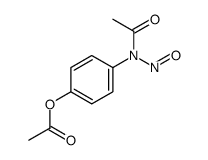 [4-[acetyl(nitroso)amino]phenyl] acetate Structure