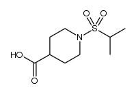1-(异丙基磺酰基)哌啶-4-甲酸结构式