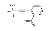 2-methyl-4(nitrophenyl)-3-butyn-2-ol结构式