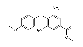 3,5-diamino-4-(4-methoxy-phenoxy)-benzoic acid methyl ester Structure