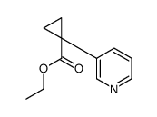 1-(吡啶-3-基)环丙烷羧酸乙酯结构式