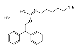 9-fluorenylmethyl n-(5-aminopentyl)carbamate hydrobromide Structure