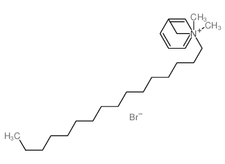 Benzenemethanaminium,N-hexadecyl-N,N-dimethyl-, bromide (1:1) structure