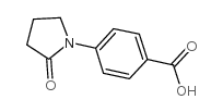 4-(2-氧代-1-吡咯烷)-苯甲酸结构式